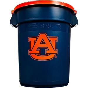 Rubbermaid Commercial Products NCAA Brute 32 gal. Auburn University Trash Container with Lid 1853640