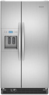 KitchenAid KSRS25RVMS 25.4 cu. ft. Side By Side Refrigerator   Stainless Steel Appliances