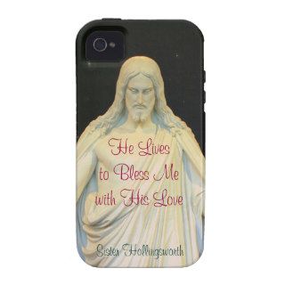 He Lives to Bless Me with His Love Case Mate iPhone 4 Covers