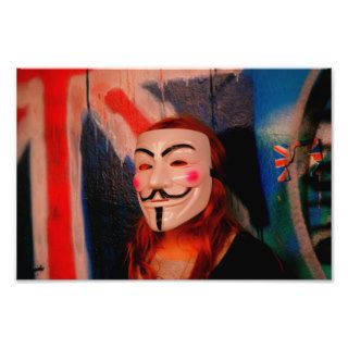 Guy Fawkes & Union Jack Art Photo