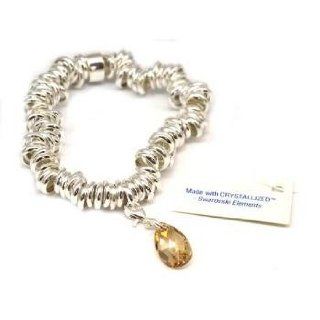 Toc Sterling Silver Candy Bracelet With Swarovski Elements Charm Jewelry