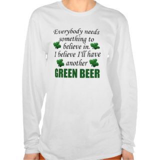 Funny Green Beer T Shirt