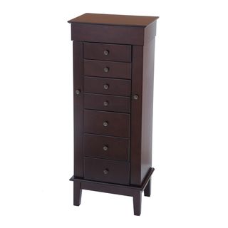 Bianco Collection Rockaway Espresso Jewelry Armoire Bay Shore Collection Furniture Armoires