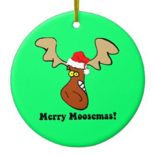 Christmas moose christmas ornaments