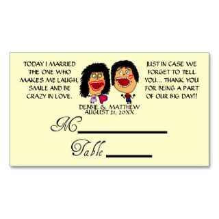 Married My Best Friend Wedding Placecards Business Cards