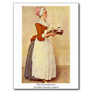 The Chocolate Girl By Jean Etienne Liotard Post Cards