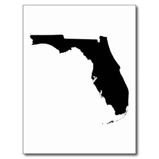 Florida State Outline Postcard