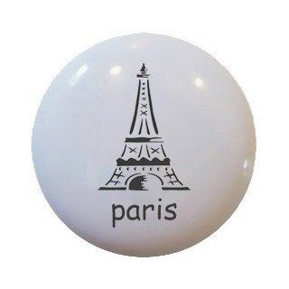 Paris Eiffel Tower Ceramic Knobs Pulls Kitchen Drawer Cabinet Vanity Closet 324   Cabinet And Furniture Knobs