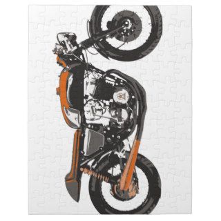 Simple Motorcycle   Cafe Racer 750 Drawing Puzzles