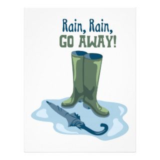 Rain,Rain,GO Away Custom Letterhead