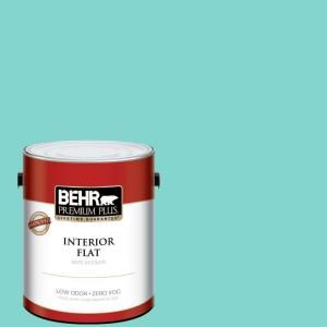 BEHR Premium Plus 1 gal. Home Decorators Collection Island Oasis Flat Interior Paint 140001