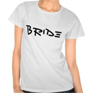 Just Married "Bride" Tee