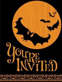 CREATIVE EXPRESSIONS Scary Silhouettes Halloween Invitations Health & Personal Care
