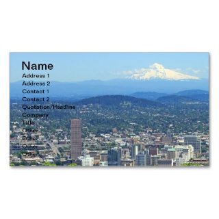 Portland, Oregon City and Mountain View Business Card Templates