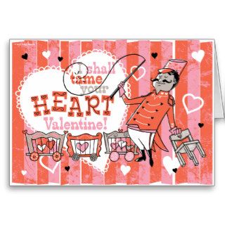 Heart Tamer Retro Valentine Card