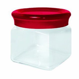 Omada M4531RR Red Ruby Square Jar 0.5 Liter Kitchen & Dining