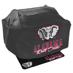 Alabama Crimson Tide Grill Cover and Mat Set College Themed