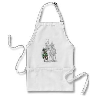 Medieval Knight on Horse Jousting Apron
