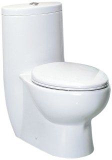 EAGO TB309 Tall Dual Flush Eco Friendly Ceramic Toilet, 1 Piece   One Piece Toilets  