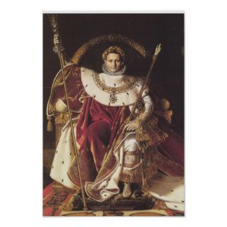 Napoleon I  on his Imperial Throne Poster