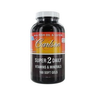 Carlson by Super 2 Daily Vitamins & Minerals with Fish Oil & Lutein   180 Soft Gels ( Package Of 4 )  Eau De Toilettes  Beauty