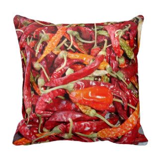 Sundried Chili Peppers Pillows