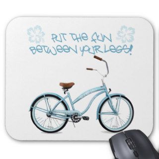 Put the FUN in between your legs   light blue Mousepad