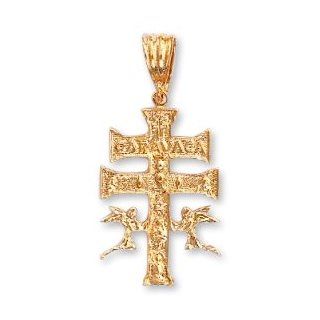 LIOR   Pendant   Caravaca Cross   24kt Gold Overlay (Gold over Brass) Jewelry