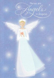 Greeting Card Christmas " Nurses Are Angels in Disguise" Health & Personal Care