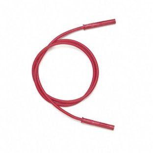 Pomona 72919 20 2 2mm SAFETY Sheathed Patch Cord, PVC Wire Insulation, 20" Length, Red (Pack of 5) Electronic Components