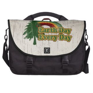 Earth Day Every Day, Retro Rainbow Bags For Laptop