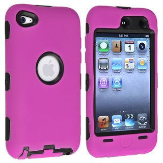 BasAcc Black/ Pink Hybrid Case for Apple iPod touch Generation 4 BasAcc Cases