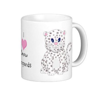 Cute little Cartoon Snow Leopard Cub Coffee Mug