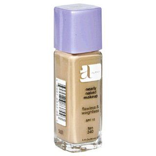 Almay Nearly Naked Makeup with SPF 15, Tan 340, 1 Ounce Bottles (Pack of 2)  Foundation Makeup  Beauty