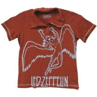Led Zeppelin   Large Swan Juniors Polo Shirt Music Fan T Shirts Clothing