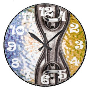 Metallic Glazed Bling w/Designer Accent Wall Clocks