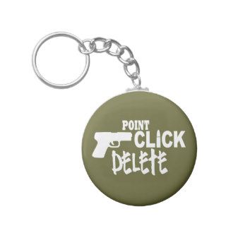 Point Click Delete Key Chain