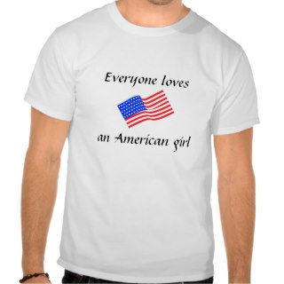 Everyone loves an American girl flag Tee