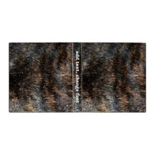 Brindle Fur Texture Camouflage 3 Ring Binder