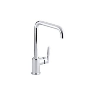KOHLER Purist Primary Single Hole 1 Handle Kitchen Faucet in Polished Chrome K 7507 CP