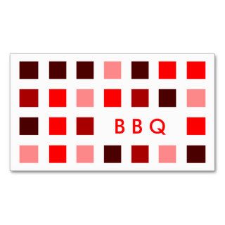 BBQ (mod squares) Business Card Template
