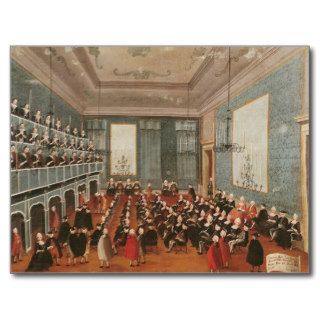 Concert given by the girls of the hospital postcards