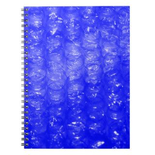 Blue Bubble Wrap Effect Note Books