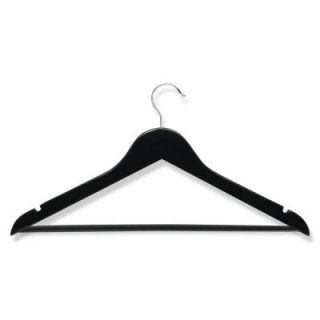 Honey Can Do Ebony Wood Suit Hangers (8 Pack) HNGZ01525