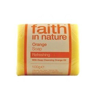 Faith In Nature Pure vegetable Soap. Orange. 100g Bar Health & Personal Care