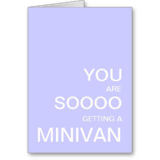 New Baby Minivan Card