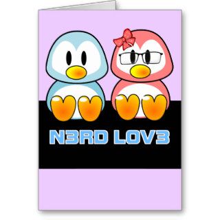 Nerd Valentine Computer Geek Leet Speak Love Greeting Cards