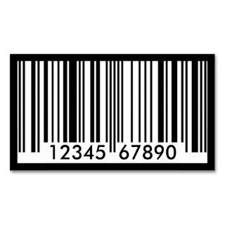 barcode identification business card template