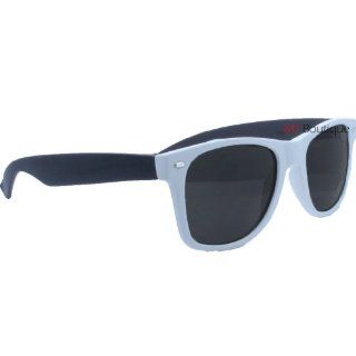 Soft Touch White & Black Wayfarer Sunglasses Black Lens POUCH IN4119 