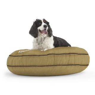 DogSack Round Memory Foam Tan Microsuede Pet Bed PetSack Other Pet Beds